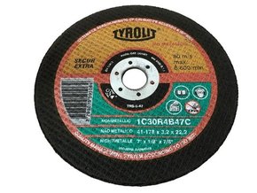 DISCO CORTE  7 X 1/8 X 7/8 1C 30R4B47C REFRATARIO