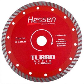 Disco Diamantado 180 mm turbo. Concreto - Hessen