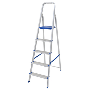 Escada Alumínio 5 Degraus Doméstica - Mor