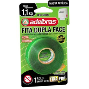 Fita Dupla Face Fixa Pro Adelbras