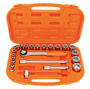 Maleta com Soquetes Sextavados e Acessórios 1/2" Milímetros 22 Peças - Tramontina PRO