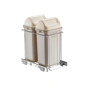 LIXEIRA DUPLA  C/ 2 CESTO 10LTS 330X455X455MM