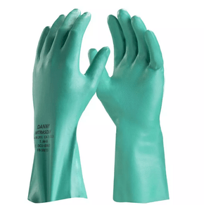 Luva Nitrasolv Verde Com Forro - Danny