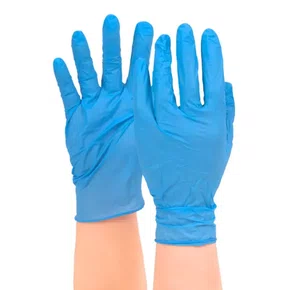 Luva Nitril Light  Azul Com 100 - Super Safety