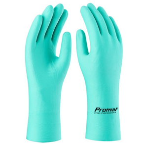 Luva Nitrílica Luvanit Verde 45cm - Promat