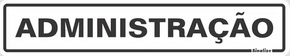 Placa Administração 05 X 25 Poliestireno - Sinalize
