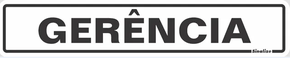 Placa Gerência 05 X 25 Poliestireno - Sinalize