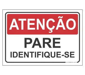 PLACA PARE IDENTIFIQUE-SE 45 X 45 POLIET.