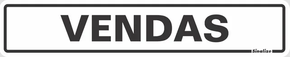 Placa Vendas 05 X 25 Poliestireno - Sinalize