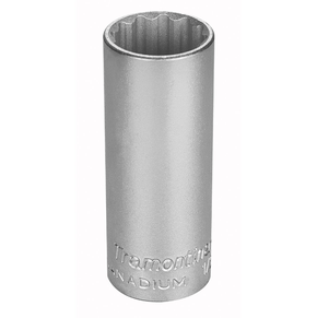 Soquete Estriado Longo Milímetros encaixe 1/2" - Tramontina Pro