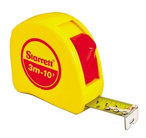 Trena 3 Metros Aço Amarela Milímetro/Polegada - Starrett