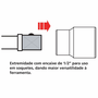 Chave de Roda Cruz com Encaixe de 1/2" 17x19x21mm - Tramontina PRO