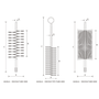 Escova Aço - Abrasfer Tubular Latão M16 - Fio 0,40 6000