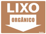 Placa Lixo Orgânico 15 X 20 Poliestireno - Sinalize