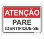 PLACA PARE IDENTIFIQUE-SE 45 X 45 POLIET.