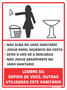 Placa Procedimento Sanitário Feminino 15 X 20 Poliestireno - Sinalize
