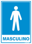 Placa Sanitário Masculino 15 X 20 Poliestireno - Sinalize