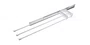 PORTA TOALHA TRIPLO SIMPLES 110X35X450MM
